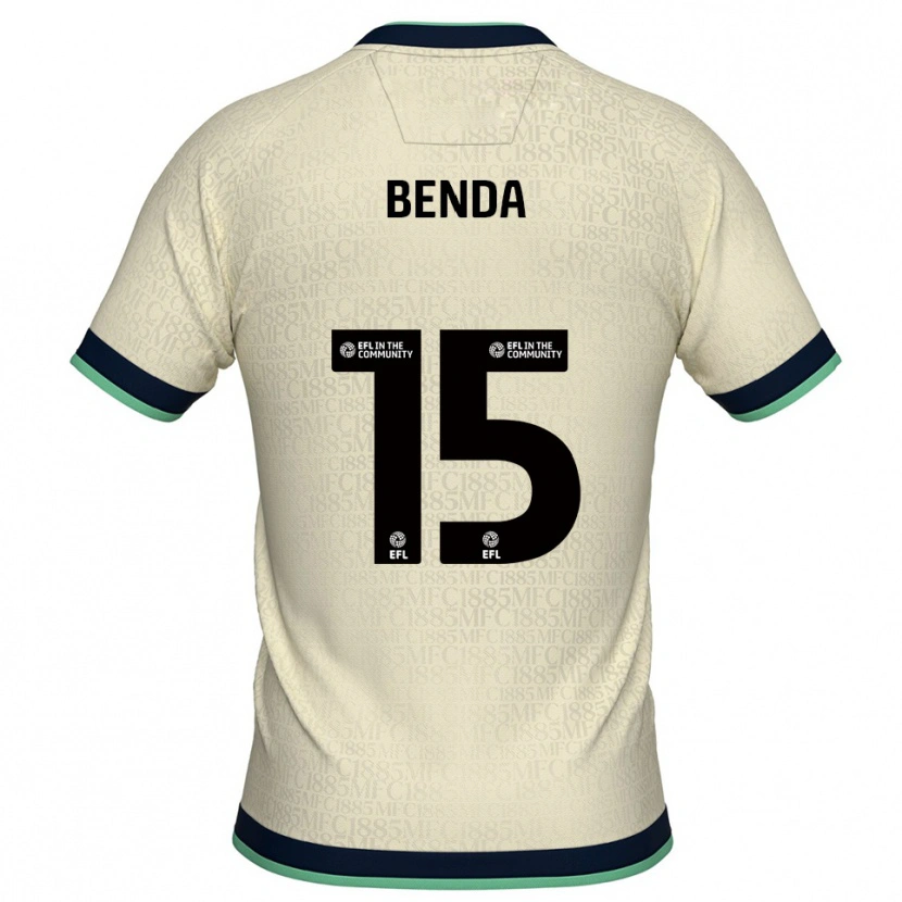 Danxen Mujer Camiseta Steven Benda #15 Champán Azul Marino 2ª Equipación 2025/26 La Camisa