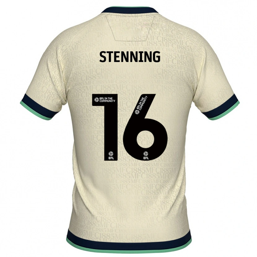 Danxen Mujer Camiseta Ellie Stenning #16 Champán Azul Marino 2ª Equipación 2025/26 La Camisa