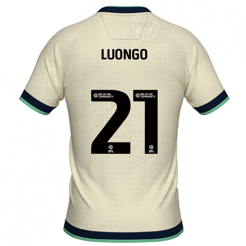 Danxen Mujer Camiseta Massimo Luongo #21 Champán Azul Marino 2ª Equipación 2025/26 La Camisa