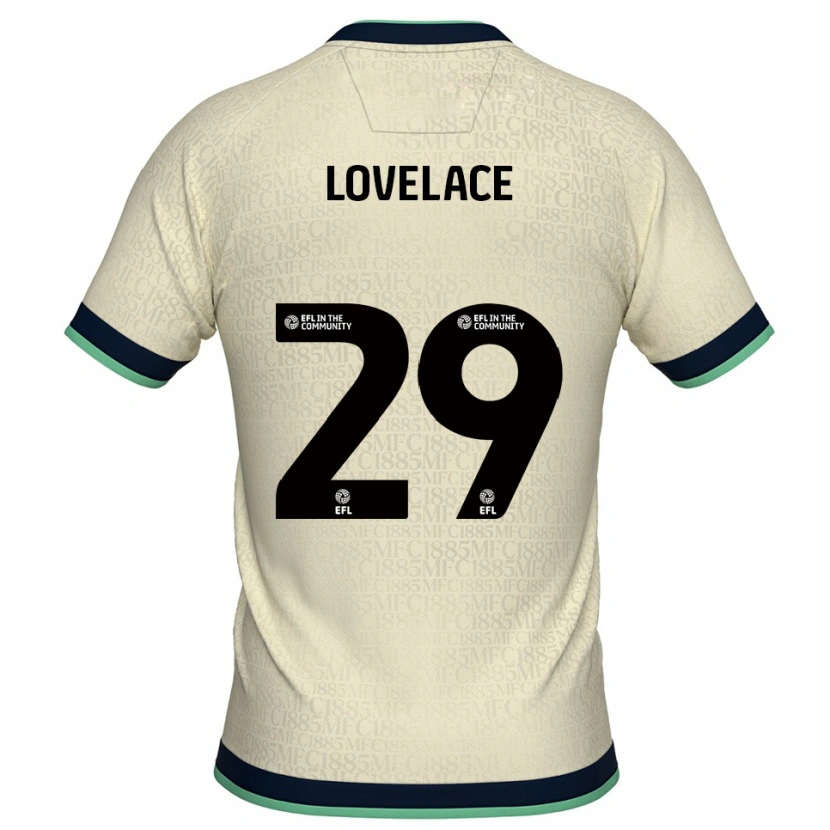 Danxen Mujer Camiseta Zak Lovelace #29 Champán Azul Marino 2ª Equipación 2025/26 La Camisa