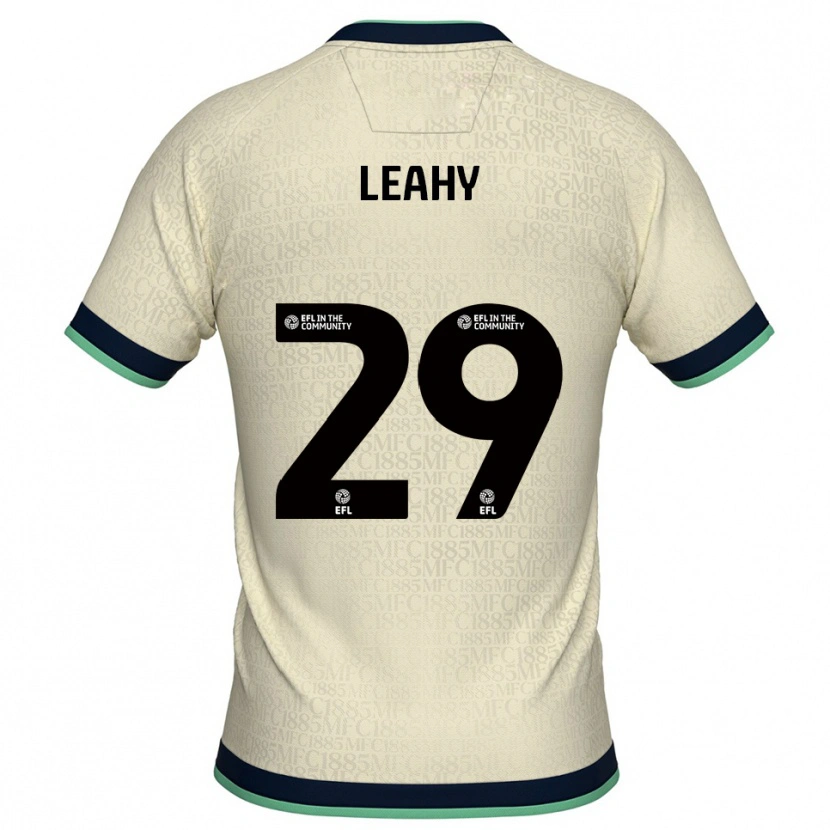 Danxen Mujer Camiseta Tom Leahy #29 Champán Azul Marino 2ª Equipación 2025/26 La Camisa