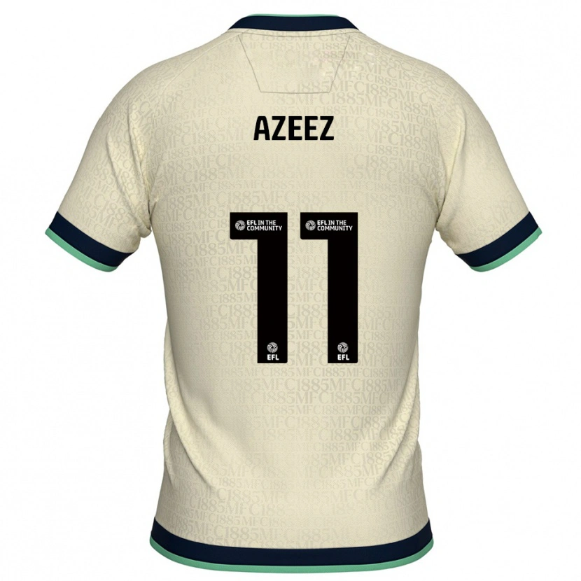 Danxen Mujer Camiseta Femi Azeez #11 Champán Azul Marino 2ª Equipación 2025/26 La Camisa