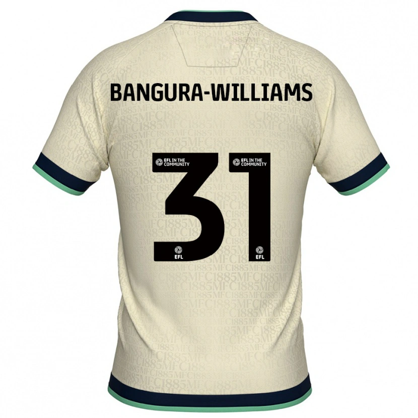 Danxen Mujer Camiseta Ra'ees Bangura-Williams #31 Champán Azul Marino 2ª Equipación 2025/26 La Camisa