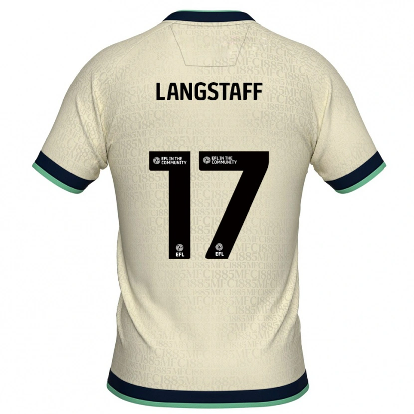 Danxen Mujer Camiseta Macaulay Langstaff #17 Champán Azul Marino 2ª Equipación 2025/26 La Camisa