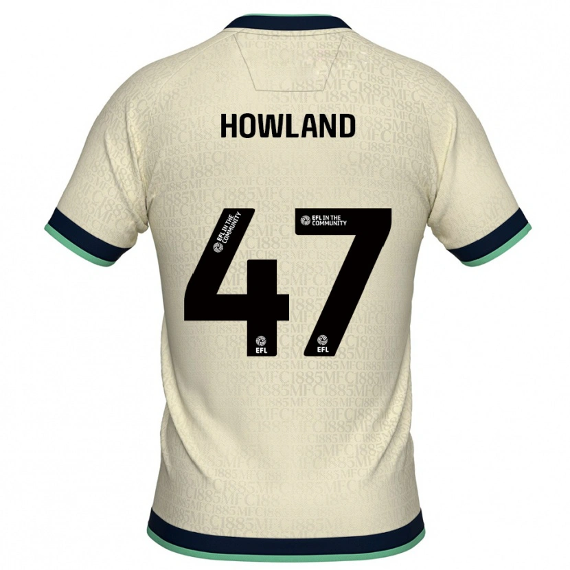 Danxen Mujer Camiseta Jack Howland #47 Champán Azul Marino 2ª Equipación 2025/26 La Camisa