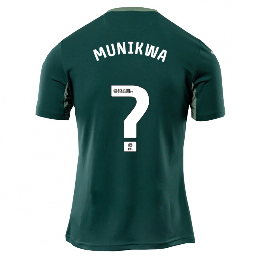 Danxen Mujer Camiseta Jayden Munikwa #0 Verde Blanco Púrpura 2ª Equipación 2025/26 La Camisa