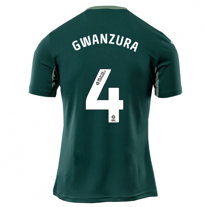 Danxen Mujer Camiseta Takudzwa Gwanzura #4 Verde Blanco Púrpura 2ª Equipación 2025/26 La Camisa