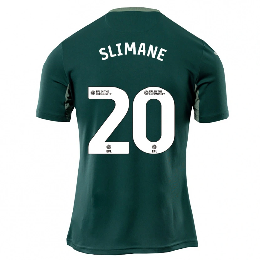 Danxen Mujer Camiseta Anis Slimane #20 Verde Blanco Púrpura 2ª Equipación 2025/26 La Camisa