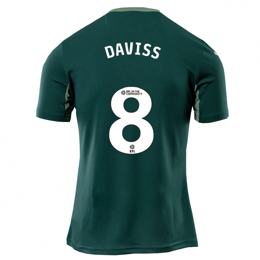 Danxen Mujer Camiseta Millie Daviss #8 Verde Blanco Púrpura 2ª Equipación 2025/26 La Camisa