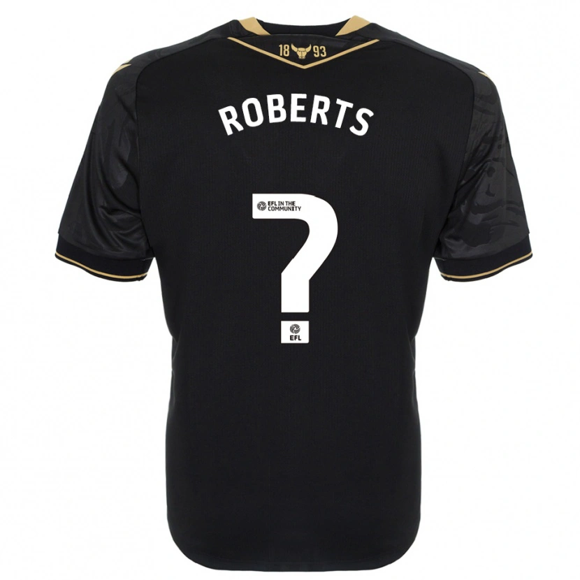 Danxen Mujer Camiseta Amber Roberts #0 Negro Oro 2ª Equipación 2025/26 La Camisa