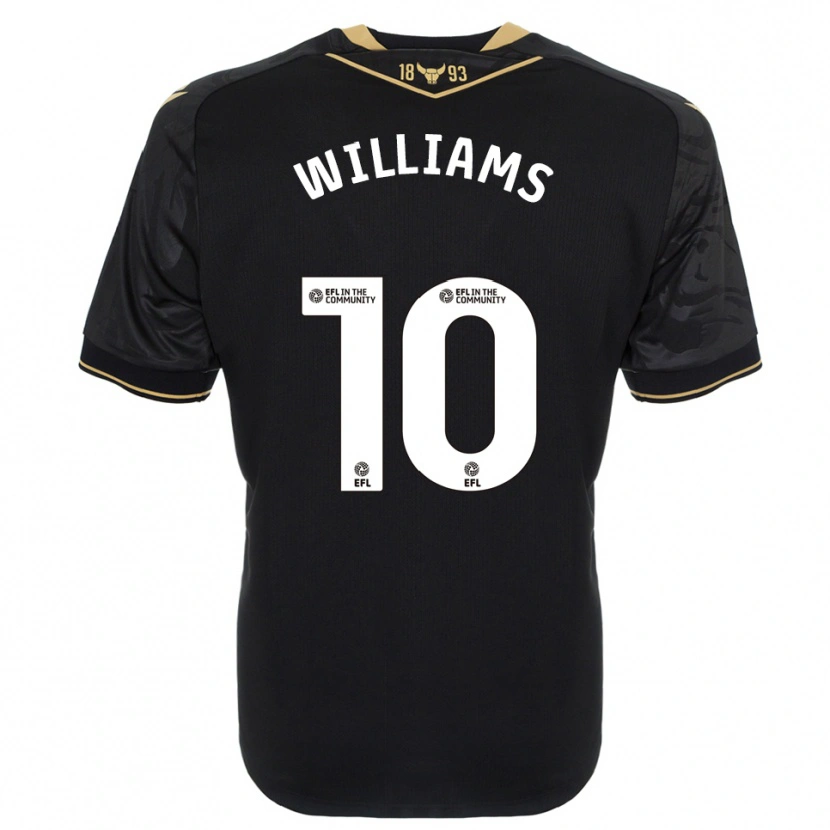 Danxen Mujer Camiseta Cheryl Williams #10 Negro Oro 2ª Equipación 2025/26 La Camisa