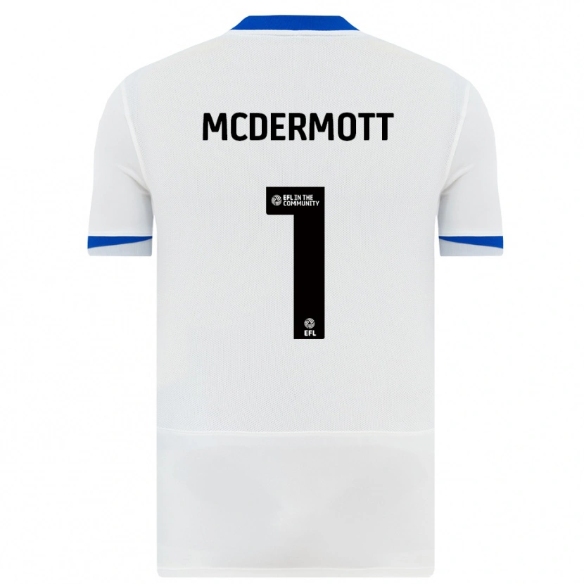 Danxen Mujer Camiseta Conal Mcdermott #1 Blanco Negro 2ª Equipación 2025/26 La Camisa