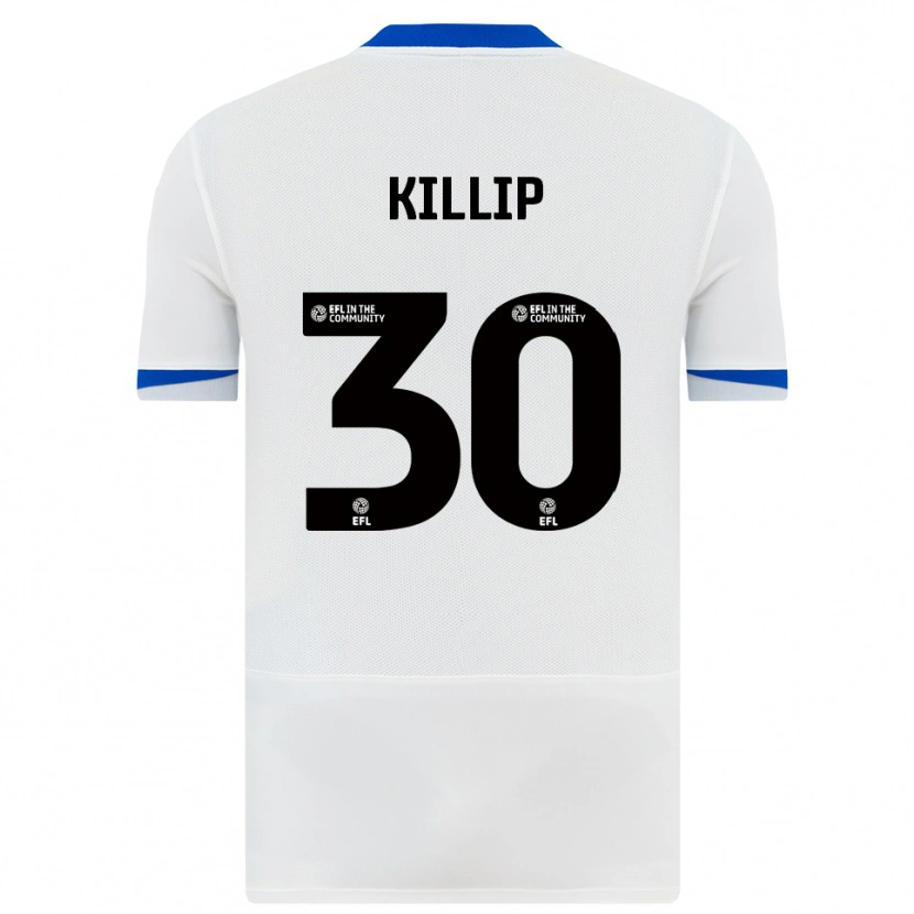 Danxen Mujer Camiseta Ben Killip #30 Blanco Negro 2ª Equipación 2025/26 La Camisa