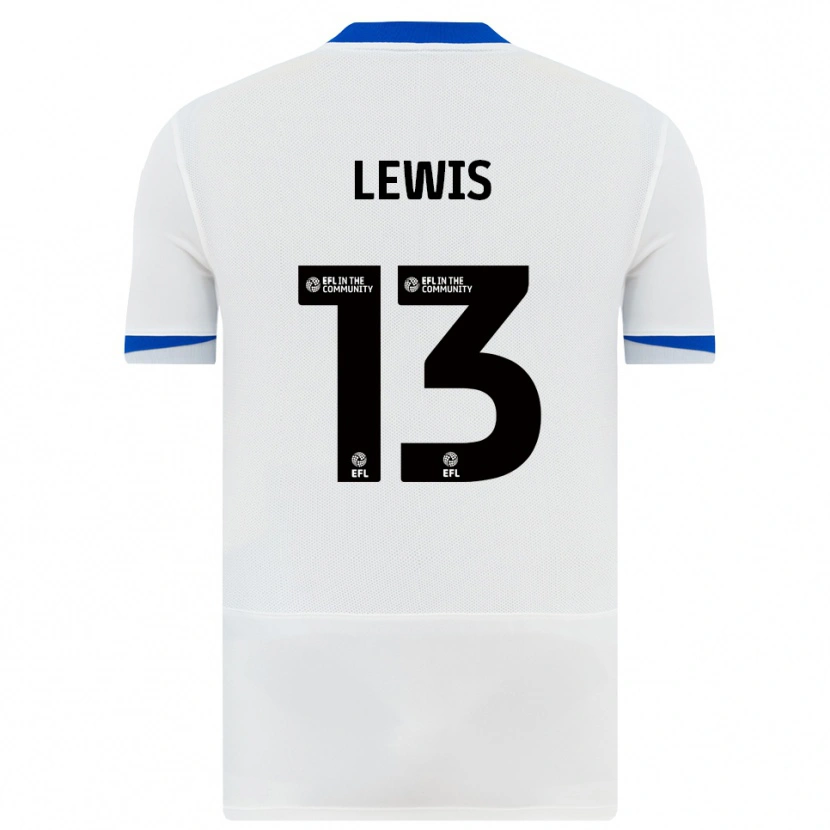 Danxen Mujer Camiseta Karl Lewis #13 Blanco Negro 2ª Equipación 2025/26 La Camisa