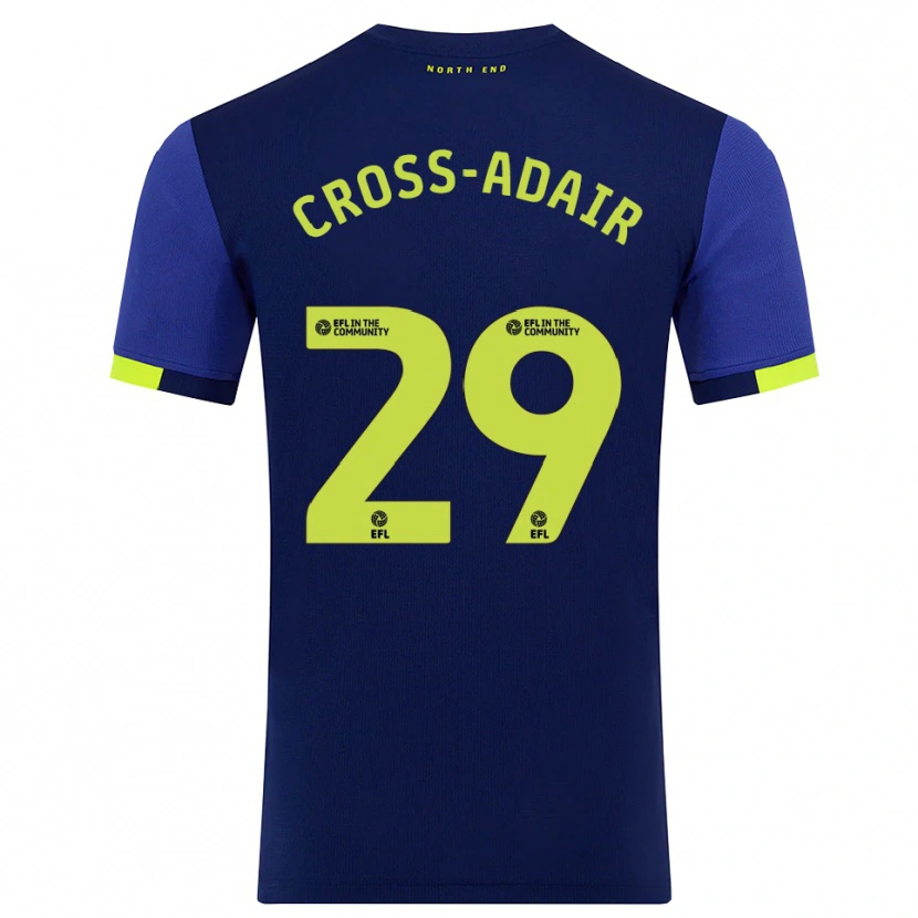 Danxen Mujer Camiseta Finlay Cross-Adair #29 Azul Marino Amarillo 2ª Equipación 2025/26 La Camisa