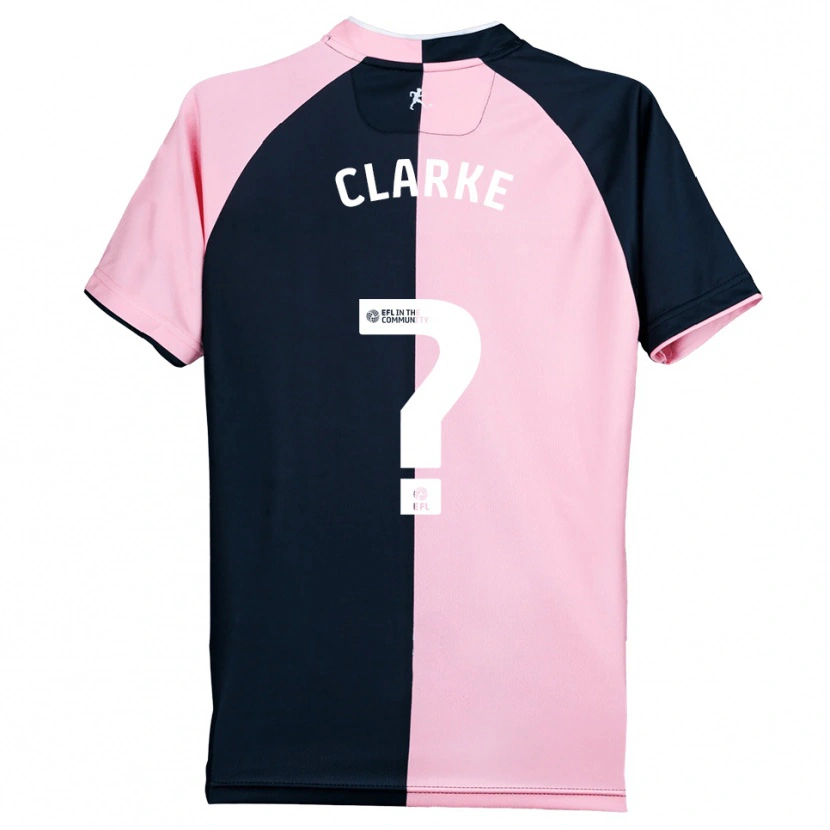 Danxen Mujer Camiseta Kenny Clarke #0 Rosa Negro 2ª Equipación 2025/26 La Camisa