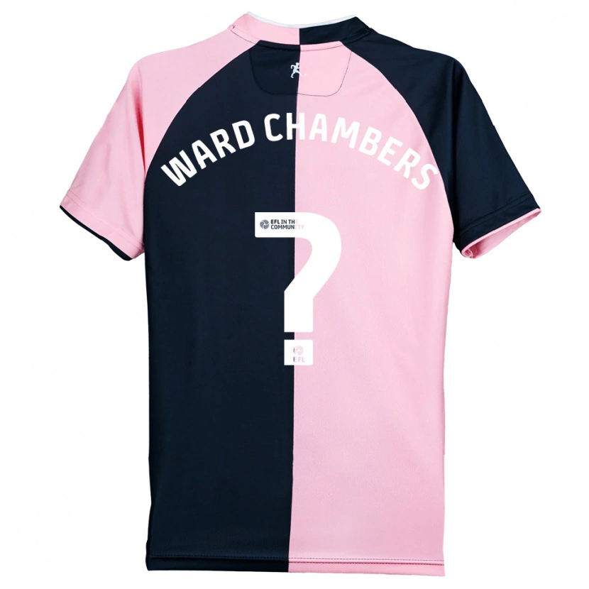 Danxen Mujer Camiseta Courtnay Ward-Chambers #0 Rosa Negro 2ª Equipación 2025/26 La Camisa