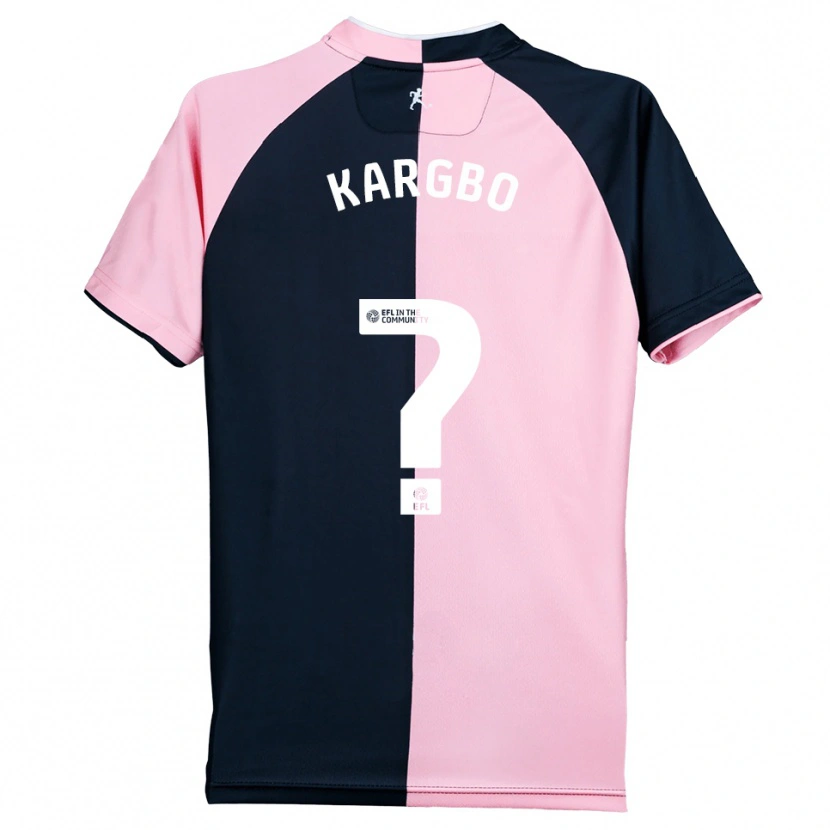 Danxen Mujer Camiseta Hamzad Kargbo #0 Rosa Negro 2ª Equipación 2025/26 La Camisa