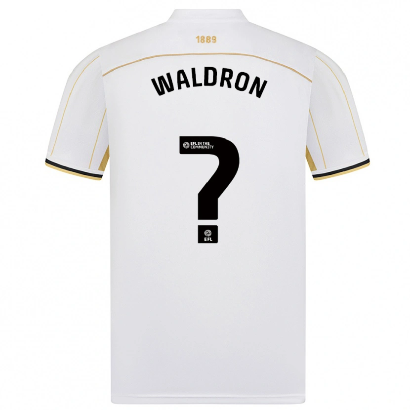 Danxen Mujer Camiseta Jack Waldron #0 Blanco Oro 2ª Equipación 2025/26 La Camisa