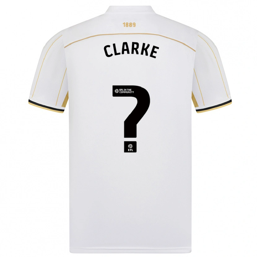 Danxen Mujer Camiseta Stafford Clarke #0 Blanco Oro 2ª Equipación 2025/26 La Camisa