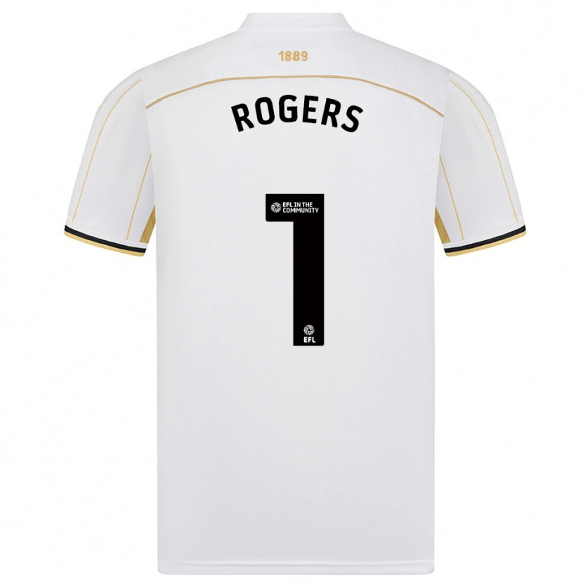 Danxen Mujer Camiseta Sian Rogers #1 Blanco Oro 2ª Equipación 2025/26 La Camisa