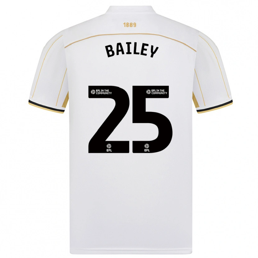 Danxen Mujer Camiseta Jade Bailey #25 Blanco Oro 2ª Equipación 2025/26 La Camisa