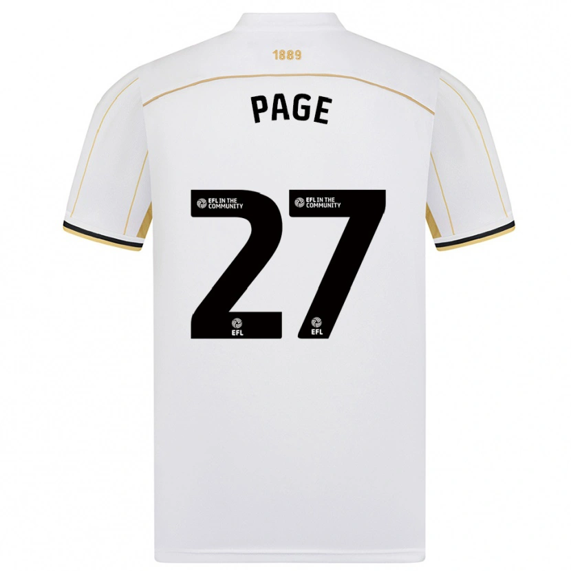Danxen Mujer Camiseta Olivia Page #27 Blanco Oro 2ª Equipación 2025/26 La Camisa
