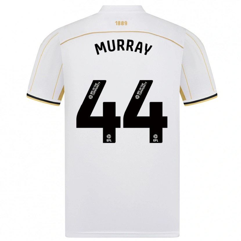 Danxen Mujer Camiseta Satara Murray #44 Blanco Oro 2ª Equipación 2025/26 La Camisa