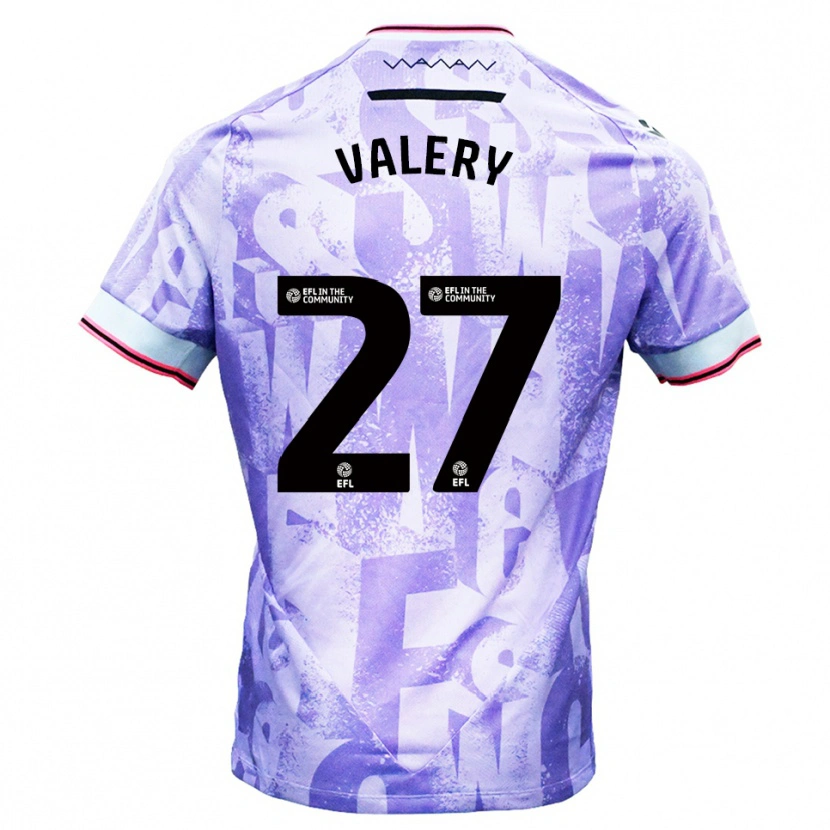 Danxen Mujer Camiseta Yan Valery #27 Lila Blanco 2ª Equipación 2025/26 La Camisa