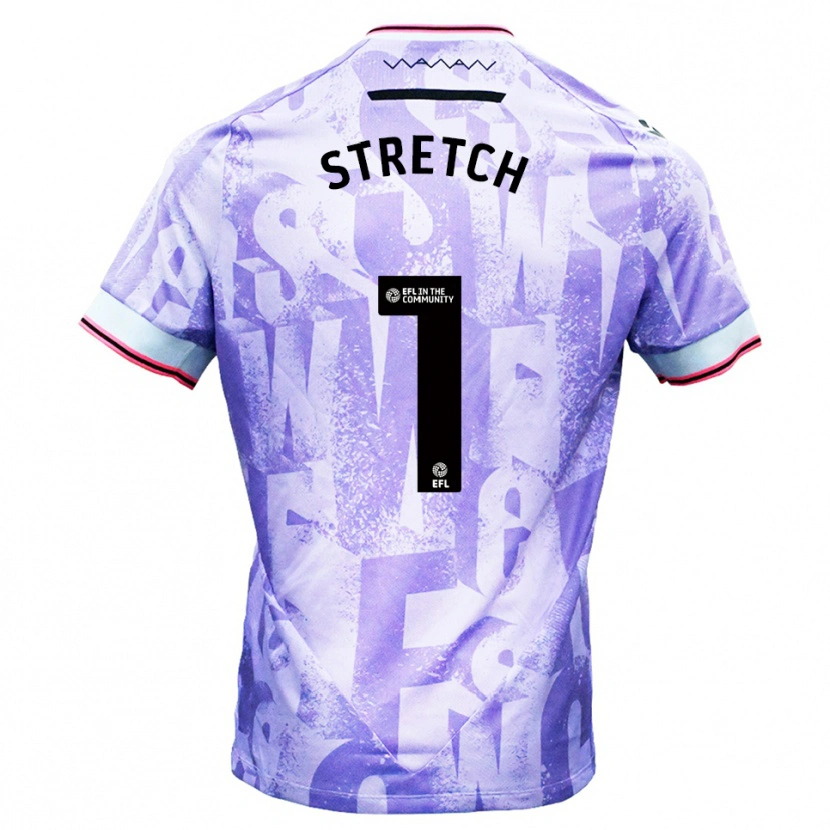 Danxen Mujer Camiseta Logan Stretch #1 Lila Blanco 2ª Equipación 2025/26 La Camisa