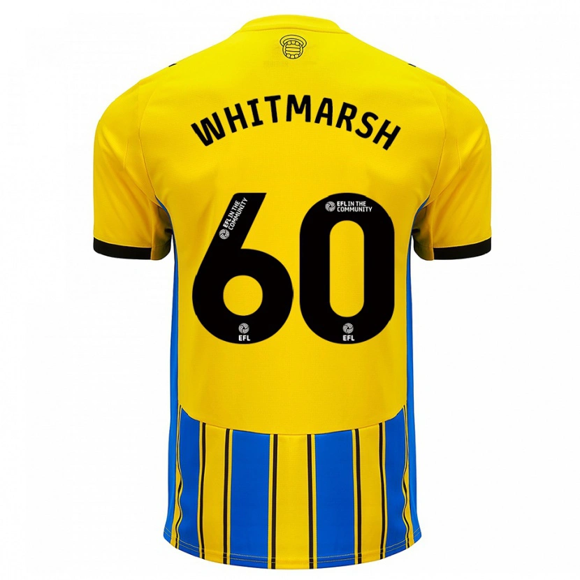 Danxen Mujer Camiseta Joe O'brien-Whitmarsh #60 Azul Amarillo 2ª Equipación 2025/26 La Camisa