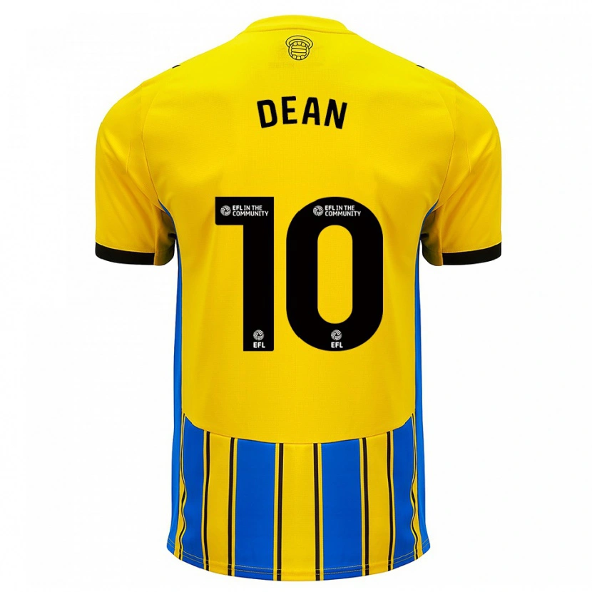 Danxen Mujer Camiseta Rianna Dean #10 Azul Amarillo 2ª Equipación 2025/26 La Camisa