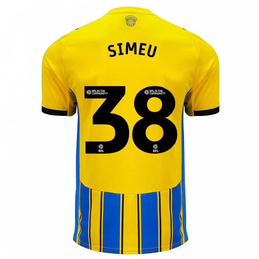 Danxen Mujer Camiseta Dynel Simeu #38 Azul Amarillo 2ª Equipación 2025/26 La Camisa