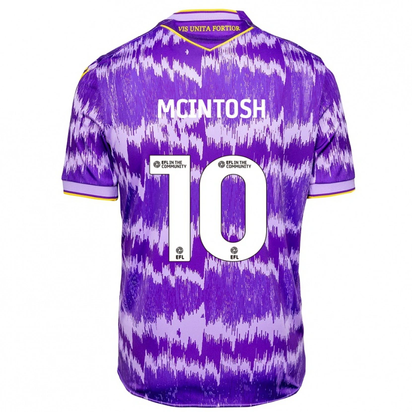 Danxen Mujer Camiseta Ruben Mcintosh #10 Púrpura Amarillo 2ª Equipación 2025/26 La Camisa