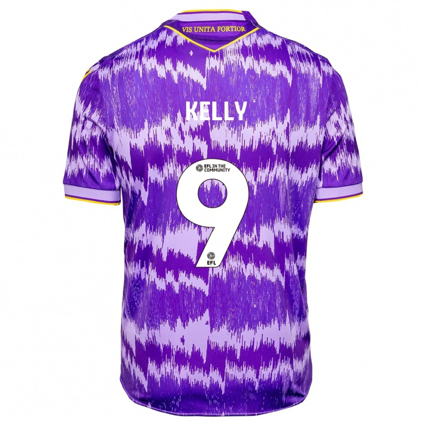 Danxen Mujer Camiseta Isreal Kelly #9 Púrpura Amarillo 2ª Equipación 2025/26 La Camisa