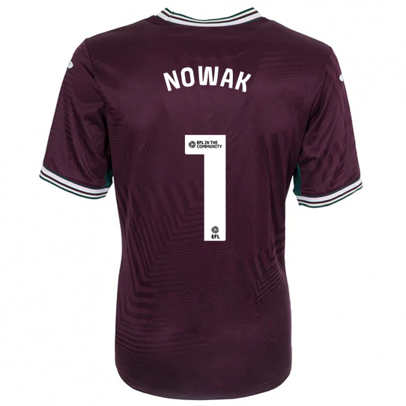 Danxen Mujer Camiseta Jakub Nowak #1 Rojo Óxido Blanco 2ª Equipación 2025/26 La Camisa