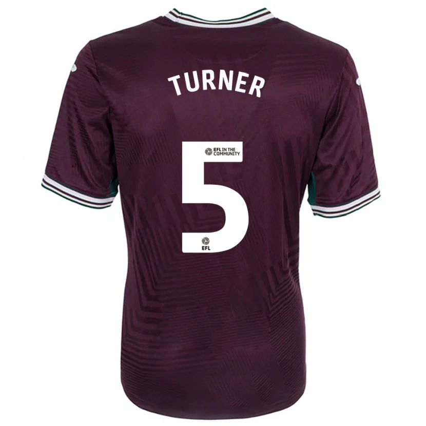 Danxen Mujer Camiseta Steph Turner #5 Rojo Óxido Blanco 2ª Equipación 2025/26 La Camisa