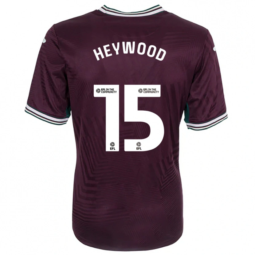 Danxen Mujer Camiseta Carter Heywood #15 Rojo Óxido Blanco 2ª Equipación 2025/26 La Camisa