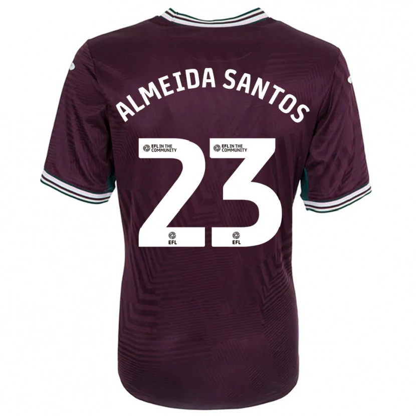 Danxen Mujer Camiseta Ricardo Santos #23 Rojo Óxido Blanco 2ª Equipación 2025/26 La Camisa