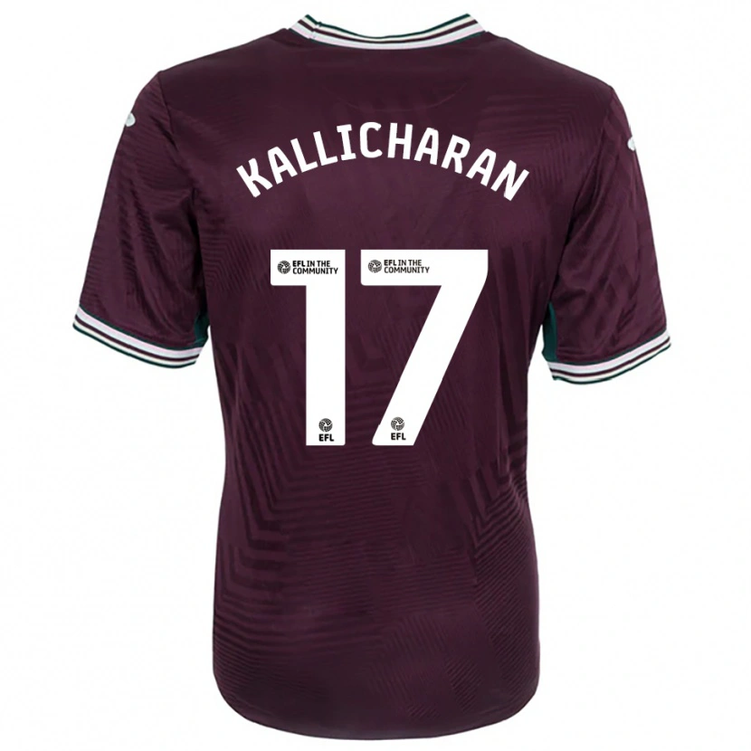 Danxen Mujer Camiseta Josiah Kallicharan #17 Rojo Óxido Blanco 2ª Equipación 2025/26 La Camisa