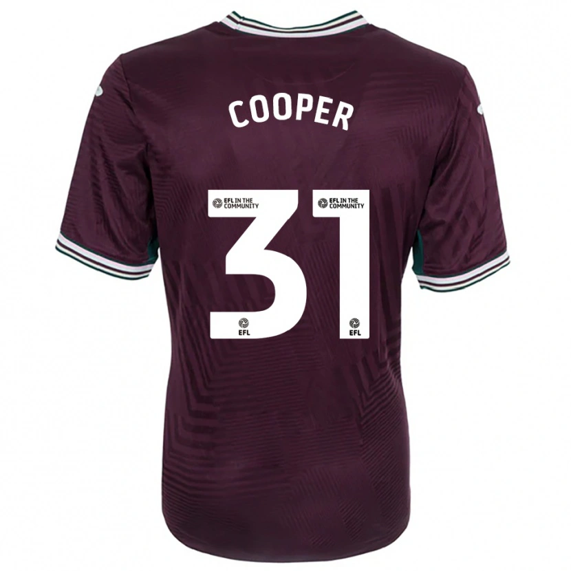 Danxen Mujer Camiseta Oliver Cooper #31 Rojo Óxido Blanco 2ª Equipación 2025/26 La Camisa