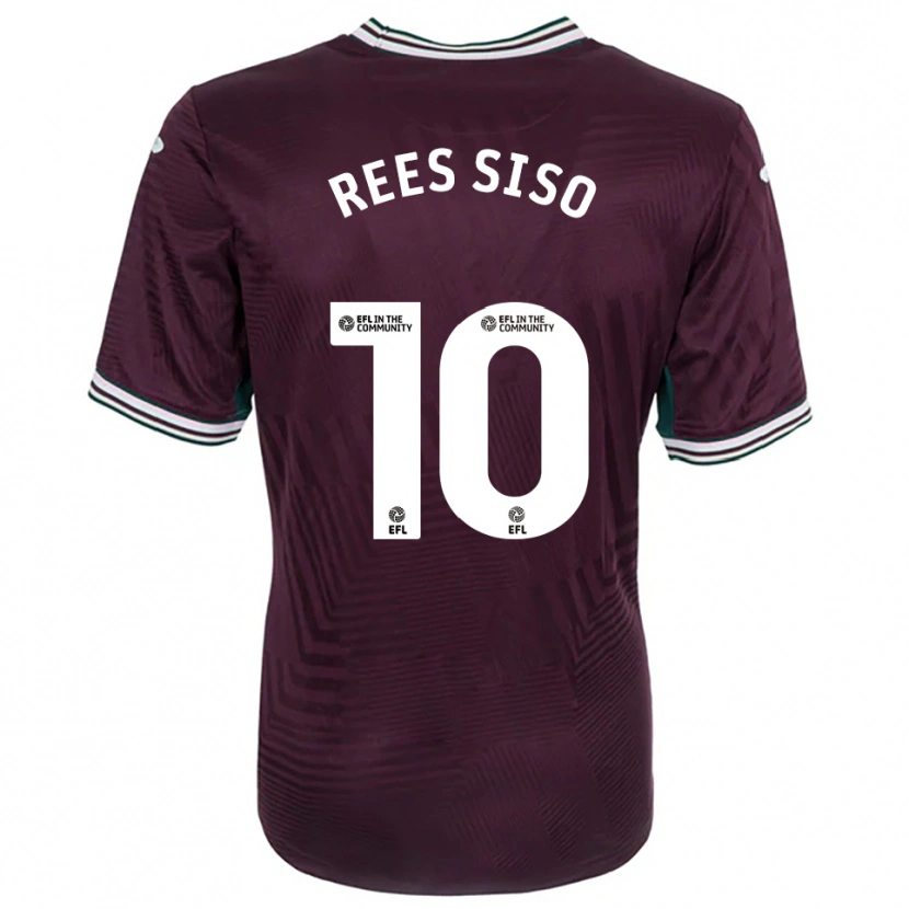 Danxen Mujer Camiseta Ramon Rees-Siso #10 Rojo Óxido Blanco 2ª Equipación 2025/26 La Camisa