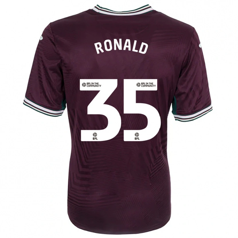 Danxen Mujer Camiseta Ronald #35 Rojo Óxido Blanco 2ª Equipación 2025/26 La Camisa
