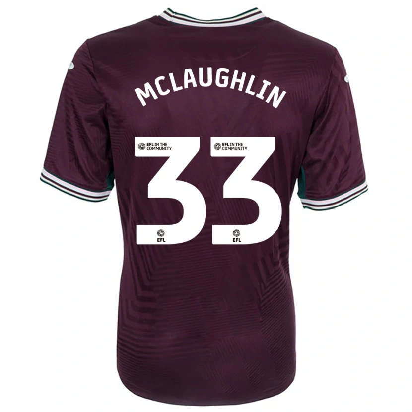 Danxen Mujer Camiseta Jon Mclaughlin #33 Rojo Óxido Blanco 2ª Equipación 2025/26 La Camisa