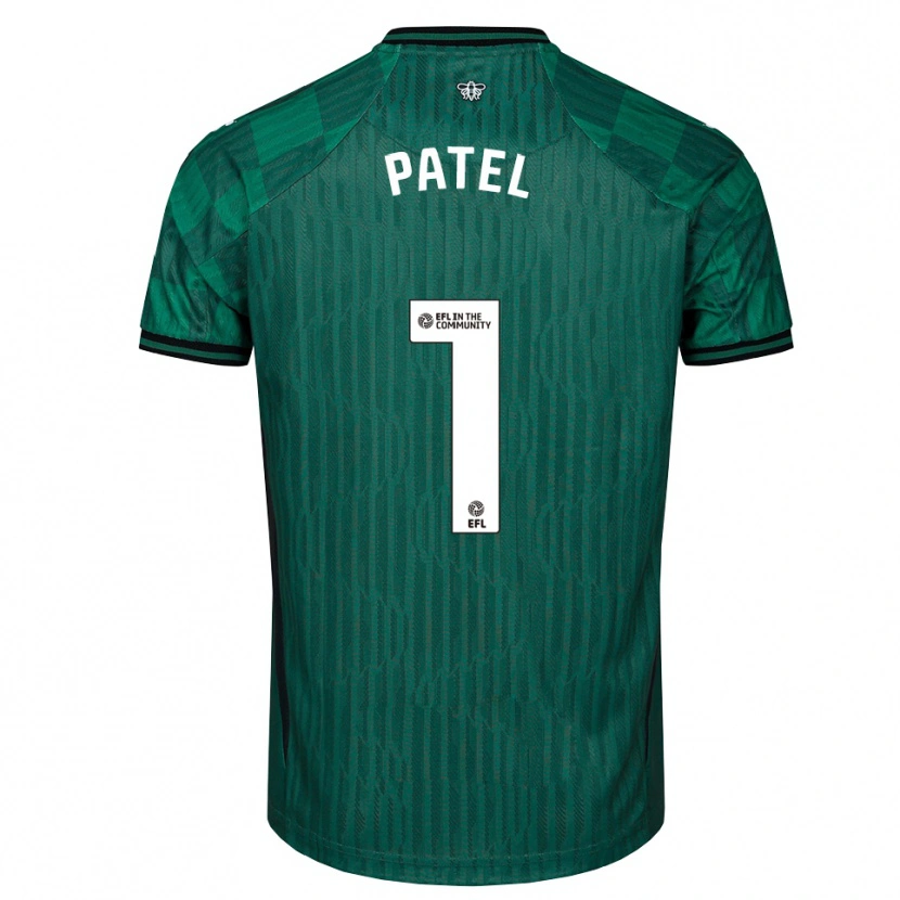 Danxen Mujer Camiseta Safia Middleton-Patel #1 Verde Negro 2ª Equipación 2025/26 La Camisa
