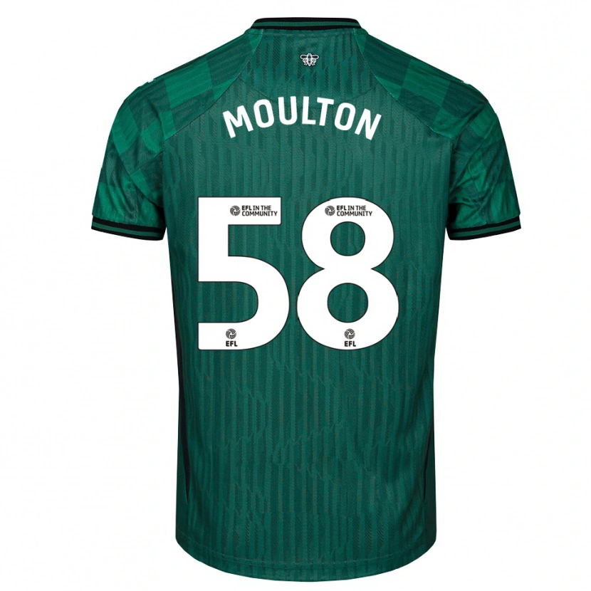 Danxen Mujer Camiseta Jai-Dea Moulton #58 Verde Negro 2ª Equipación 2025/26 La Camisa