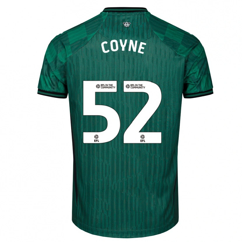 Danxen Mujer Camiseta Aidan Coyne #52 Verde Negro 2ª Equipación 2025/26 La Camisa