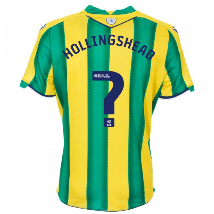 Danxen Mujer Camiseta Ronnie Hollingshead #0 Amarillo Verde 2ª Equipación 2025/26 La Camisa