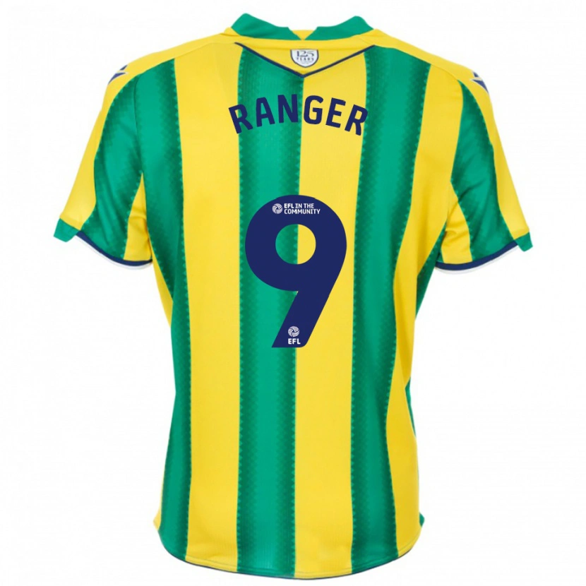 Danxen Mujer Camiseta Donte Ranger #9 Amarillo Verde 2ª Equipación 2025/26 La Camisa