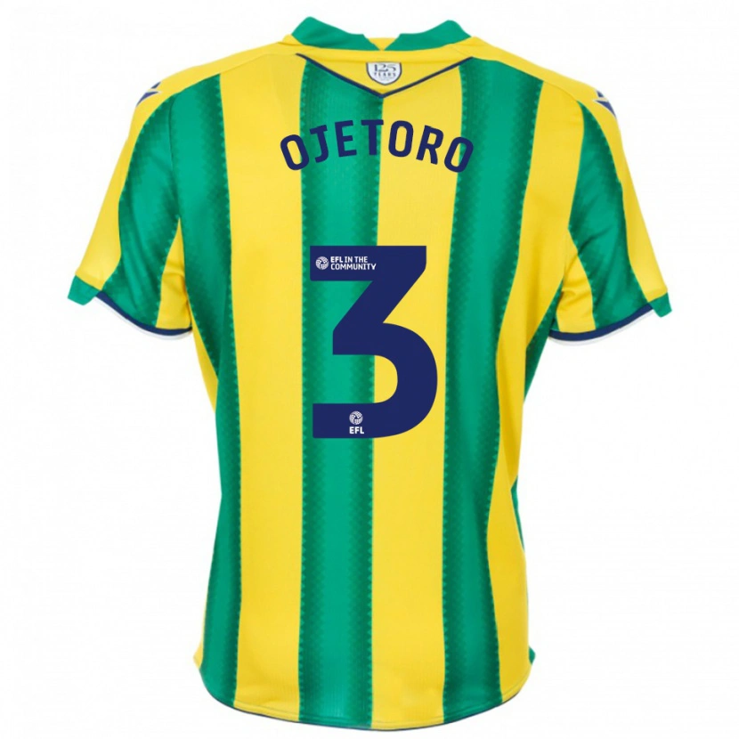 Danxen Mujer Camiseta Wahab Ojetoro #3 Amarillo Verde 2ª Equipación 2025/26 La Camisa